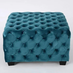 Chesterfield Square Shaped Pouffe Footstool