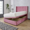 Rome Vertical Line Ottoman Divan Bed