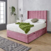 Rome Vertical Line Ottoman Divan Bed