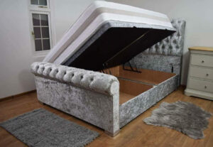 Sleigh Chesterfield Divan Ottoman bed