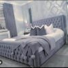 Princess Bumper Border Chesterfield Buttoned Bed Frame