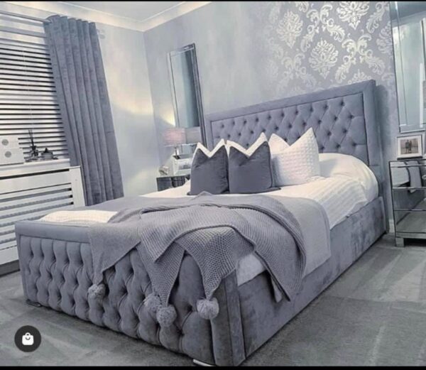 Princess Bumper Border Chesterfield Buttoned Bed Frame
