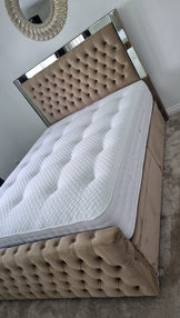 Kristy Luxury Mirror Divan Ottoman Bed