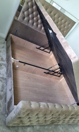 Kristy Luxury Mirror Divan Ottoman Bed