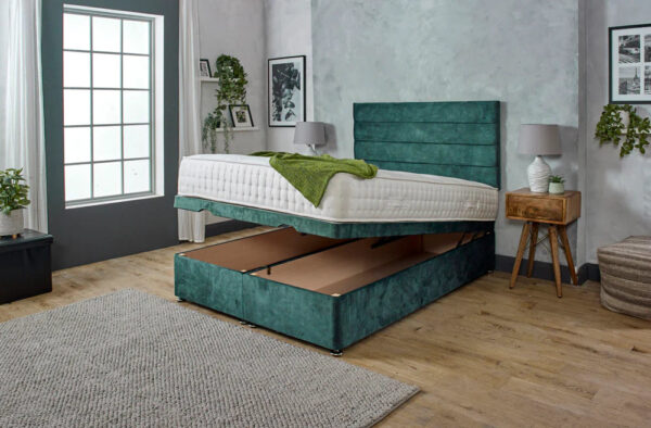 Bella Horizontal Line Ottoman Divan Bed