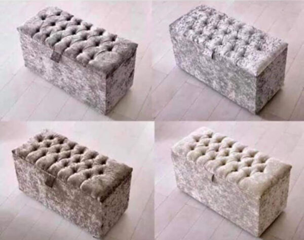 Border Design Storage Ottoman Box