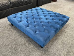 Chesterfield Square Design Footstool Coffee Table