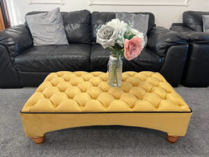 Chesterfield Curved Design Footrest
