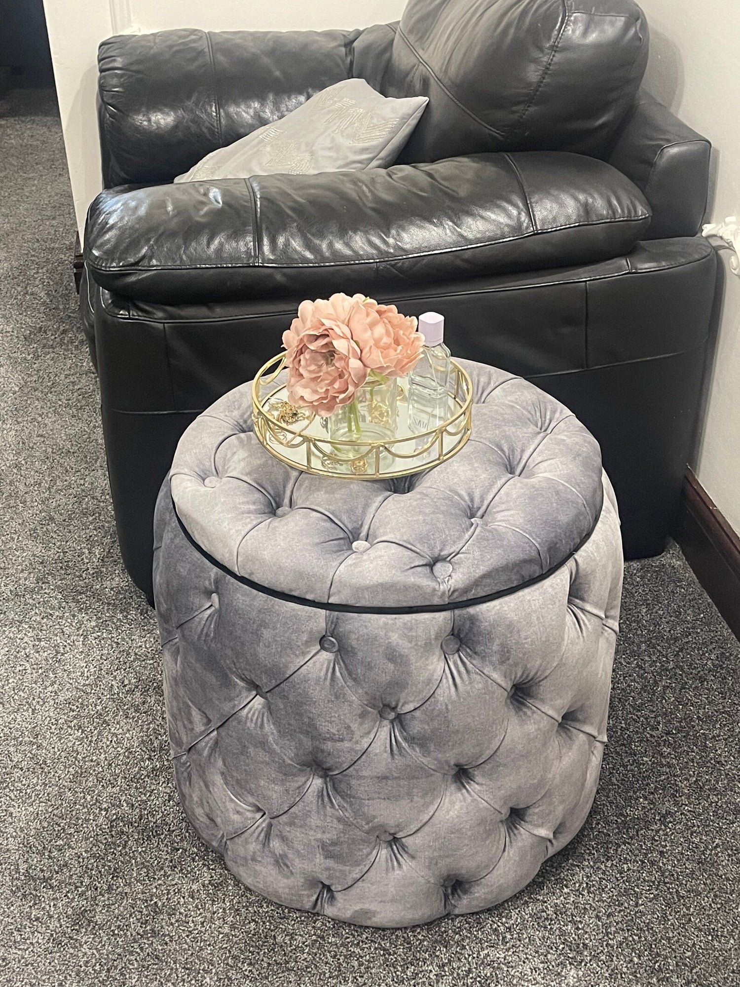 Chesterfield Curved Design Footrest