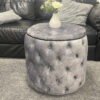 Chesterfield Round Design Footstool